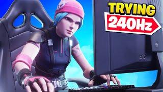 Trying 240Hz on Fortnite For The First Time!