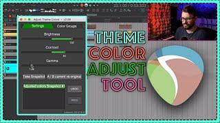 Amagalma's Adjust Theme Color script for REAPER