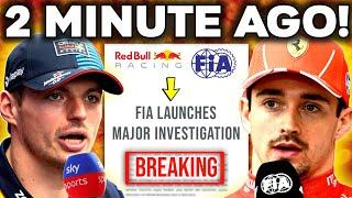 HUGE NEWS For Verstappen & Russell after FIA launch MAJOR INVESTIGATION, Ferrari faces Huge Penalty!