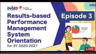 Episode 3 I RPMS Guidelines for SY 2020-2021