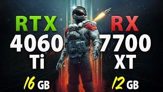 RX 7700 XT vs RTX 4060 Ti 16GB - Test in 12 Games | 1440p