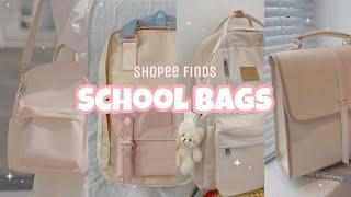 shopee finds pt 2: back to school bags  (cute backpacks and shoulder bags)