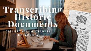 Dissertation Diaries Ep.7 | Transcribing Historic Documents with Transkribus #ad