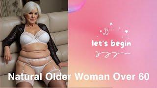 Natural Old Woman Over 60 Elegantly lingerie  Luxury & Epic #beauty #style