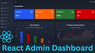 React Responsive Admin Dashboard with Source Code | Build Your Own Admin Panel in React JS