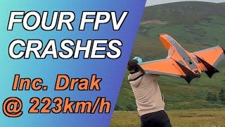 ️ FPV Crashes  - Ritewing Drak / Zcon / Delta Strike 