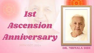 1st Ascension Anniversary of Rajyogini Dr. Nirmala Didi | Gyan Sarovar 20/10/2024