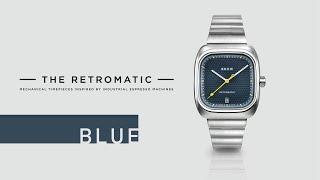 Blue Retromatic Watch