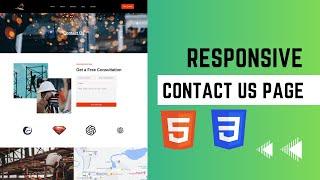 How to make a Responsive Contact Us Page using HTML and CSS