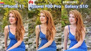 iPhone 11 VS Huawei P30 Pro VS Samsung Galaxy S10 - Camera Comparison!