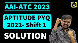 AAI ATC Previous Year Question Paper - Solution (AAI ATC 2022- Shift 1)| Numerical Ability| Aptitude