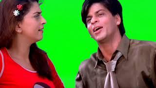 Shahrukh khan & juhi chawala Green screen effected background video | GSEbackground.
