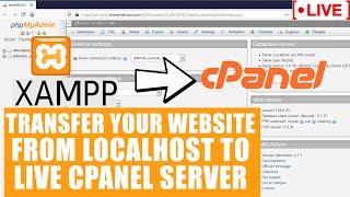 [LIVE] How to migrate your website from localhost Xampp to Live cPanel server?
