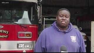 Volunteer firefighter helps rescue several people from St. Matthews fire