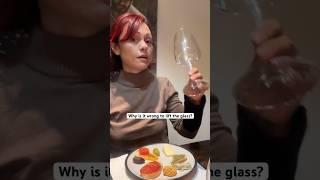 Is it wrong to lift your wine glass? More in comments! #winelover #winetasting #winetime