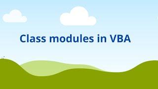 Class Modules in VBA | VBA tutorial