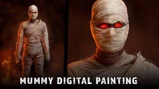 Mummy - Halloween Art + Painting Process Overview