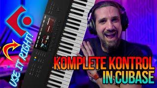 How to use Komplete Kontrol with Cubase -Arranging, mixing, producing #cubase #kompletekontrol