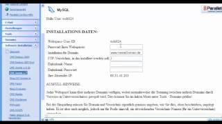 domain aufschalten software installieren