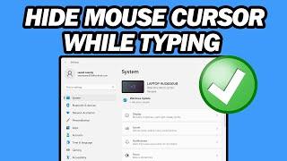 How to Hide Mouse Cursor While Typing in Windows 10/11 | Step by Step