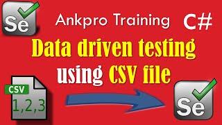 Selenium with C# 64 - Selenium Data Driven Testing using CSV file in MS Test | DataSource attribute