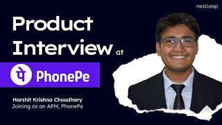 PhonePe APM Interview experience