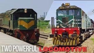 Two Goods Trains crossing view with two different Powerful Locomotive | Trains Lover Official | Rail