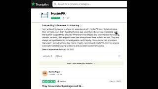 HosterPK Trustpilot Reviews