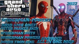 SPIDERMAN WITH SUPER POWER MOD BY CGANG|GTASA ANDROID 2022