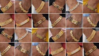 Latest Gold Bracelet Designs for Men ||Trendy men's bracelet designs ||New bracelet designs 2024