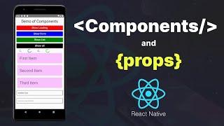 #3 Components and props in React Native | React  Native Tutorial | Flatlist  Activity Indicator