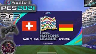 Switzerland Vs Germany UEFA Nations League eFootball PES 2021 || PS3 Gameplay Full HD 60 Fps