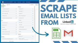 Scrape LinkedIn Sales Navigator With Emails