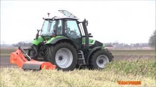 "Perfect" ZF2 side flail mower chopping green manure