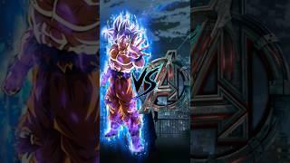 Goku vs Avengers Comparison Video #goku #dragonball #avengers #anime