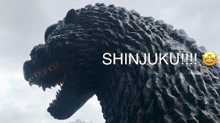 GODZILLA!!!! Day 6: Shinjuku! Eisa Festival, Robot Restaurant, & VR Zone | Black in Japan