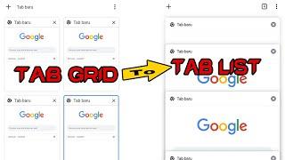 Rubah Tab Grid Menjadi Tab List Browser Chrome Android