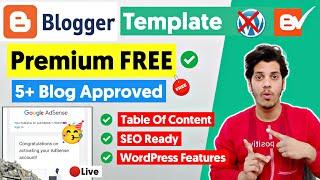 Premium Blogger Template FREE Download | Best Blogger Templates For AdSense Approval 2024