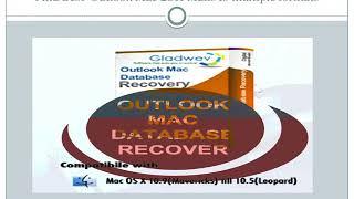 Free Download available OLM Mac Database Recovery from Gladwev