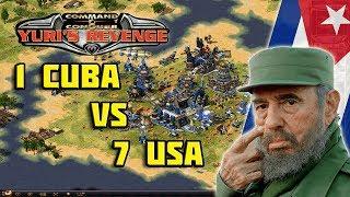 Red Alert 2 - Cuba's invasion to United States - 7 vs 1