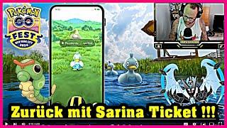 Hinten kackt die Ente :3 Zurück mit Sarina Ticket !!! | Pokémon GO Deutsch # 3040