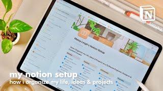 My Notion Setup + Templates | ORGANIZING My Life as a Software Engineer, Designer & Content Creator!