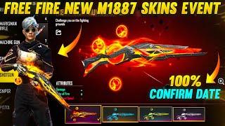 NEW M1887 SKINS || CONFIRM DATE || NEXT INCUBATOR FREE FIRE || UPCOMING M1887 INCUBATOR FREE FIRE
