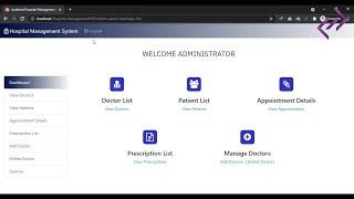 Hospital Management System Project in PHP MySQL with Source Code - CodeAstro