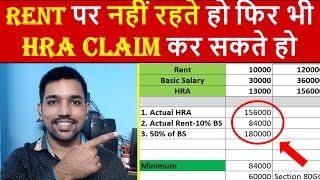 HRA Exemption Calculator EXCEL | House Rent Allowance Calculation to Save Income Tax