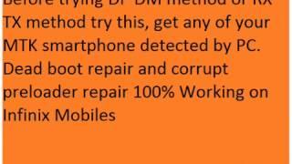 All MTK dead boot repair and/or corrupt preloader repair 100% working