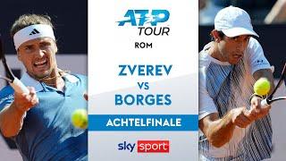 Zverev vs. Borges - Achtelfinale | Internazionali BNL d'Italia Rom 2024 | Highlights - Sky Tennis