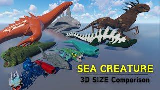 Ocean Giants Unleashed: Sea Creatures Size Comparison ! The Bloop Size Comparison Vs El Gran Maja 