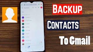 How to Backup Phone Contacts to Gmail (Android)