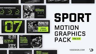 Sports Motion Graphics Pack 4K (After Effects Template)